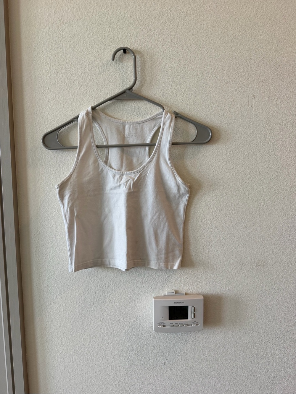 Cropped White Tank Top